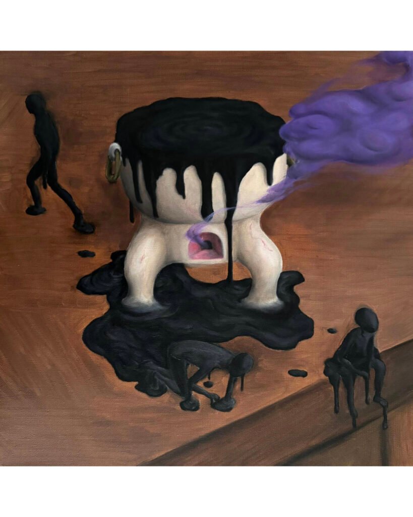 Art School Portfolio Example - student painting for Central Saint Martins, UAL